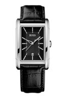 Horlogeband Hugo Boss HB1512620 / HB-135-1-14-2331 Leder Zwart 22mm
