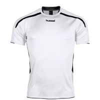 Hummel 110005 Preston Shirt Korte Mouw - White-Black - XXL - thumbnail