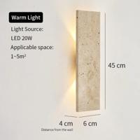 NATURGLO Waterdichte Natuursteen Wandlamp NATURGLO Waterdichte Natuursteen Wandlamp