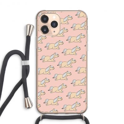 Ponys: iPhone 11 Pro Max Transparant Hoesje met koord