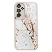 Samsung Galaxy A54 beige case - Marmer goud