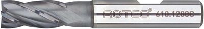 Rotec HSS-E Vingerfrees, AlCrN-gecoat, ø30 - ø30x45x121xø25mm Z=6 / DIN 844-B / kort - 610.3000C