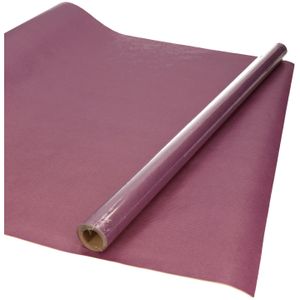 Kraft cadeaupapier/inpakpapier - 4x - paars - 200 x 70 cm - 60 grams