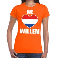 Oranje We love Willem t-shirt dames - thumbnail