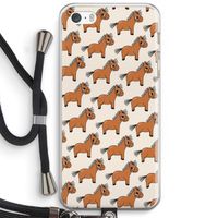 Pony: iPhone 5 / 5S / SE Transparant Hoesje met koord
