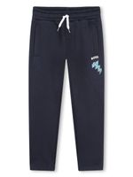 BOSS Kidswear pantalon de jogging à logo imprimé - Bleu