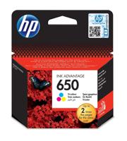 HP 650 Origineel Cyaan, Magenta, Geel 1 stuk(s)