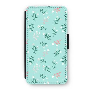 Small white flowers: iPhone XS Flip Hoesje