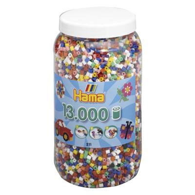 Hama strijkkralen in pot mix standaard (00), 13.000st.