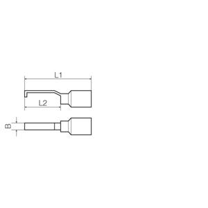 Weidmüller 9036300000 Stiftkabelschoen Haakvormig 1 mm² 2.50 mm² Deels geïsoleerd Zwart 100 stuk(s)