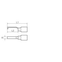 Weidmüller 9036300000 Stiftkabelschoen Haakvormig 1 mm² 2.50 mm² Deels geïsoleerd Zwart 100 stuk(s)