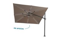 Platinum Challenger Zweefparasol T2 Premium Glow 3x3 m. - Havana Taupe - Met verlichting Platinum Challenger Zweefparasol T2 Premium Glow 3x3 m. - Havana Taupe - Met verlichting