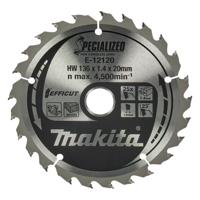 Makita Cirkelzaagblad voor Hout | Efficut | Ø 136mm Asgat 20mm 25T - E-12120