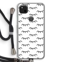 Wimpers: Pixel 4a Transparant Hoesje met koord
