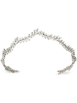 Jennifer Behr serre-tête à ornements en cristal swarovski - Blanc