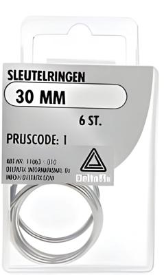Sleutelringen 30mm 6st - Deltafix