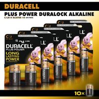 Duracell Plus Power - C batterijen LR14 - 9800 mAh - voordeelverpakking - 10 stuks - thumbnail