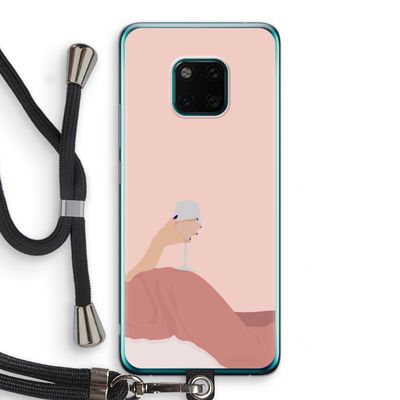 Wine: Huawei Mate 20 Pro Transparant Hoesje met koord