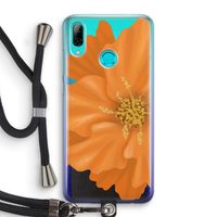 Orange Ellila flower: Huawei P Smart (2019) Transparant Hoesje met koord