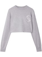 Stella McCartney S-Wave cropped sweatshirt - Gris - thumbnail