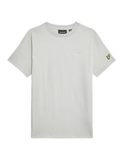 Lyle & Scott zomer t-shirt jongens - Grijs mirage - Script embroidery