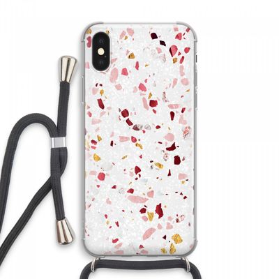 Terrazzo N°9: iPhone XS Max Transparant Hoesje met koord