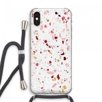 Terrazzo N°9: iPhone XS Max Transparant Hoesje met koord