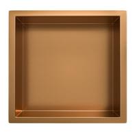 Inbouwnis Wiesbaden Novi 30x30x7cm Geborsteld Brons Koper