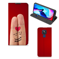 Motorola Moto G9 Play Hippe Standcase Liefde - Origineel Romantisch Cadeau