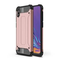 Magic Armor TPU + PC combinatie Case voor Galaxy A10 (Rose goud)