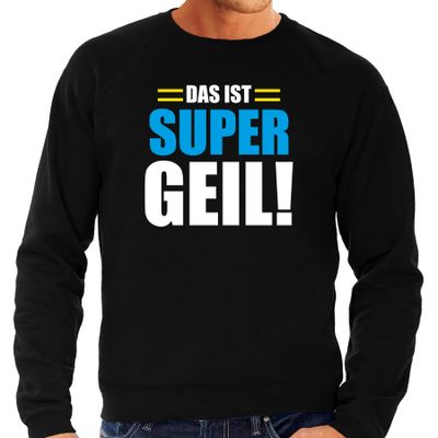 Apres ski trui Das ist supergeil zwart heren - Wintersport sweater - Foute apres ski outfit Apres ski trui Das ist supergeil zwart heren - Wintersport sweater - Foute apres ski outfit