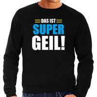 Apres ski trui Das ist supergeil zwart heren - Wintersport sweater - Foute apres ski outfit