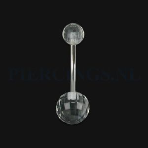 Navelpiercing acryl disco