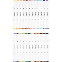 Creativ Company Tekenstift, lijndikte 1+8 mm, extra kleuren, 24 stuk/ 1 doos