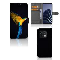 OnePlus 10 Pro | Telefoonhoesje | Met pasjeshouder | Papegaai