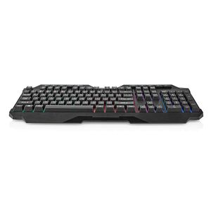 Nedis Bedraad Gaming Toetsenbord | USB Type-A | Membrane Toetsen | LED | QWERTY | US Internationaal | USB Gevoed | Lengte stroomkabel: 1.30 m |