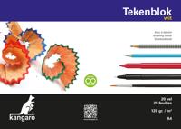 Kangaro K-5554 Tekenblok 210x297mm 120gr 20 Vel, Wit