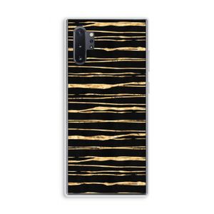 Gouden strepen: Samsung Galaxy Note 10 Plus Transparant Hoesje