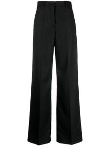 Blanca Vita pantalon palazzo à fines rayures - Gris