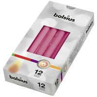 5 stuks Gotische kaarsen doos 12 Fuchsia.