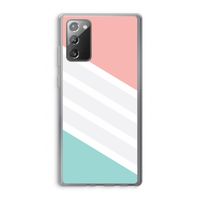 Strepen pastel: Samsung Galaxy Note 20 / Note 20 5G Transparant Hoesje