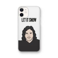 Let It Snow: iPhone 12 Transparant Hoesje