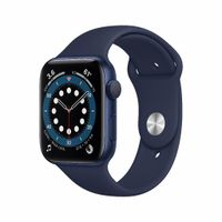 Apple Watch Series 6 OLED 44 mm Digitaal 368 x 448 Pixels Touchscreen Blauw Wifi GPS - thumbnail