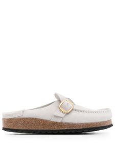 Birkenstock claquettes Buckley en cuir à boucle logo - Blanc