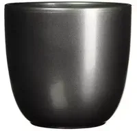 Mica Decorations bloempot Tusca rond 13,5x13 cm antraciet - thumbnail