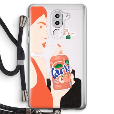 Peach please!: Honor 6X Transparant Hoesje met koord