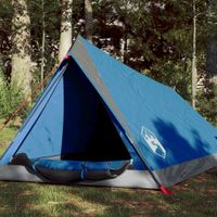 Tent 2-persoons 200x120x88/62 cm 185T taft blauw