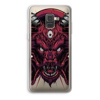Hell Hound and Serpents: Samsung Galaxy A8 (2018) Transparant Hoesje
