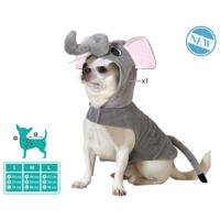 Kostuum voor honden Maat S Olifant - thumbnail