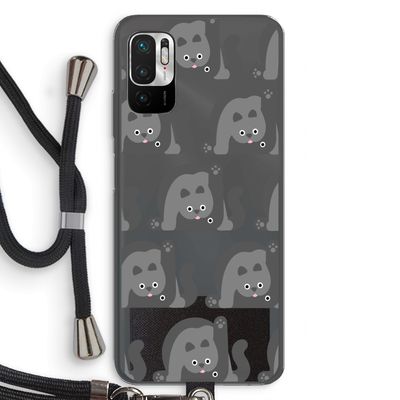 Cats: Xiaomi Redmi Note 10 5G Transparant Hoesje met koord